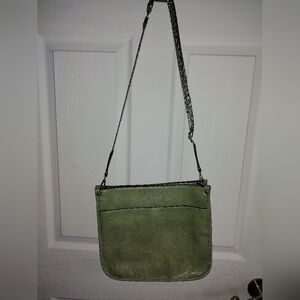 Green Leather Crossbody Bag